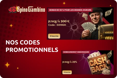Spinogambino casino Pourquoi utiliser nos codes promotionnels pour